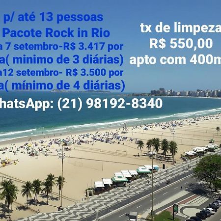 Copacabana Vista Mar Cobertura 2 Andares De Frente Para Os Fogos Do Reveillon Com 5 Quartos, 5 Ar-Condicionados, 6 Banheiros E Garagem Gratuita Rio de Janeiro Ngoại thất bức ảnh